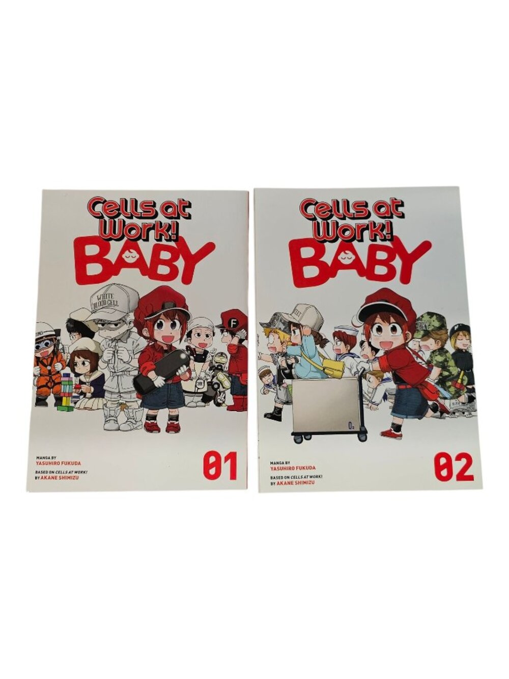 Cells at Work Baby Vol 1-2 Manga Books Set English Yasuhiro Fukuda Kodansha